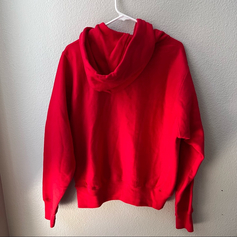 champion red graphic sweatshirt hoodie mens S - Picture 4 of 4